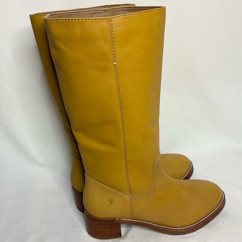 NEW. Frye Camryn Leather Boots Banana - Picture 7 of 14
